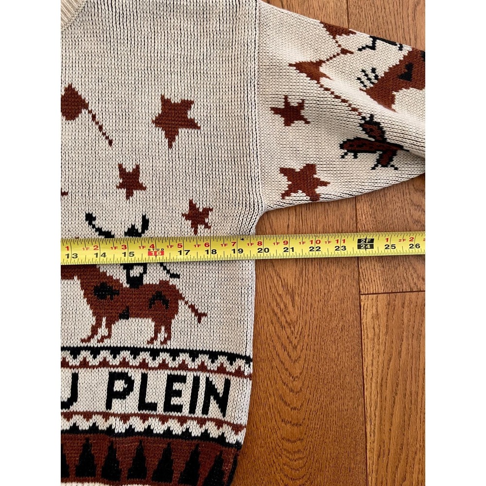 Vintage Great Plains Southwestern Horse Knit Sweater Mens M Boxy Western Graphic - Picture 7 of 11